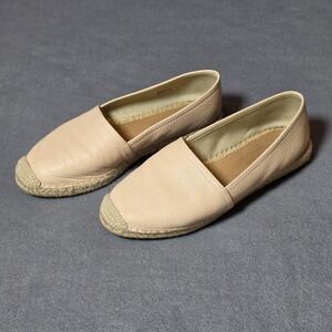 Maypol Espadrilles Lt Pink Pebbled Leather Slip On Shoes Wmn's 40 / US 9.5